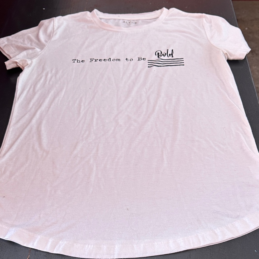 Alyce Paris Cream Bold Statement Tee